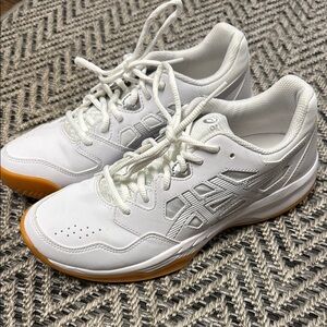 PICKLEBALL!!! White Athletic Sneakers with Gum Sole- Go get on the courts!